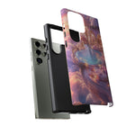 Floating Pool Deck Phone Case, Pastel Cloud 3D Render Cover