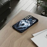Siberian Husky Geometric Diamond Art Tough Phone Case