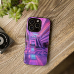 Empty Mall Escalator Vaporwave Art Tough Phone Case