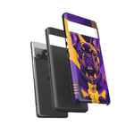 French Bulldog Pop-Art Portrait Tough Phone Case - Purple Gold