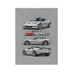 2007 Z06 C6 Velveteen Microfiber Blanket | Car enthusiast throw