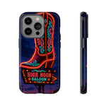 Neon Cowboy Boot phone case | High Noon Saloon design