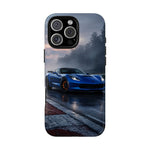 Elkhart Lake Blue C7 Track Attack Dawn Tough Phone Case
