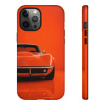Orange 1969 C3 Phone Case, Stingray Classic Sports Car Cover, Gift