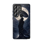 Geisha Parasol Moonlight Art Tough Phone Case
