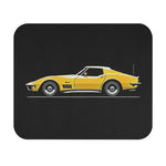 1969 Corvette C3 Stingray Mouse Pad – Yellow Classic Car Desk Mat