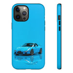 RX-7 Cyan Studio Phone Case Studio Color Match Car Art