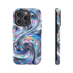 Chrome Metallic Swirl  Art Tough Phone Case