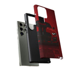 Red Mustang Art Phone Case, GT500 American Muscle Car Tough Cover