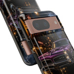 67 GTO Phone Case Purple, Rainy City Night Muscle Car Tough Cover