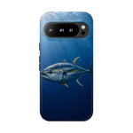 Yellowfin Tuna Phone Case, Deep Blue Water Tough Cover, Gift