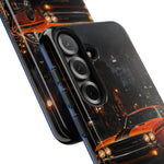 Challenger RT Phone Case, Rainy City Night Muscle Car Tough Cover