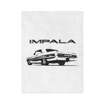 1964 Chevy Impala Lowrider Microfiber Throw Blanket Classic Car Gift