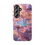 Floating Pool Deck Phone Case, Pastel Cloud 3D Render Cover