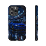 Skyline GT-R R34 Bayside Blue Tokyo Night Art Tough Phone Case