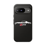 1970 Camaro Z28 White Silhouette Tough Phone Case Cover Gift