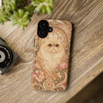 Persian Cat Floral Art Nouveau Tough Phone Case