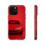 Red Miata Phone Case, NA MX5 90s JDM Roadster Tough Cover
