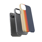 Retro Rainbow Stripe Phone Case | Tough Phone Case