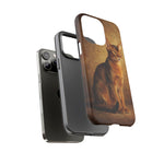 Abyssinian Warm Ticked Portrait Art Tough Phone Case