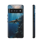 Cobia Reef Phone Case, Shaft of Light Ocean Fishing Tough Cover