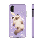 Ragdoll Sleepy Blue Eyes Kawaii Cat Art Tough Phone Case