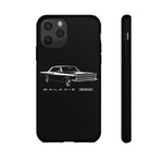 Vintage Galaxie 500 Phone Case | Classic Car Illustration, Black