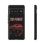 Tri-Power Classic Muscle Car GTO phone case | Retro Automotive Graphic