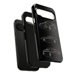 Black 300ZX Sports Car Tough Phone Case - Multi View