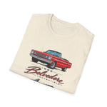 1966 Belvedere Convertible Car T-Shirt | Vintage Red Classic Automobile Tee