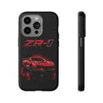 Red ZR1 C8 Phone Case for Chevy Fans, Tough Cover