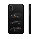 Black 300ZX Sports Car Tough Phone Case - Multi View