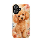 Miniature Poodle Whimsical Watercolor Art Tough Phone Case