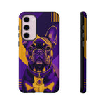 French Bulldog Pop-Art Portrait Tough Phone Case - Purple Gold