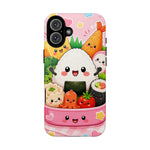 Kawaii Sushi Bento Phone Case Cute Food Tough Cover Gift Art