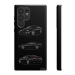 Black 300ZX Sports Car Tough Phone Case - Multi View