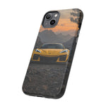 C8 Z06 Corvette Phone Case, Yellow Mountain Dusk Cover, Gift