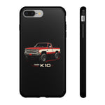 1986 Chevy K10 Red White Classic Pickup Tough Phone Case Cover