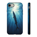 Barracuda Silhouette Phone Case, Sunlit Marine Art Tough Cover
