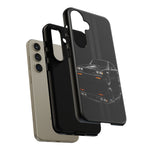 Grand National Phone Case, Black 87 Muscle Car Stripe Studio Cover