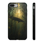 Northern Pike Fishing Phone Case, Weed Bed Silhouette Cover, Gift