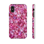 Pink Heart Gem Pattern phone case | Tough Case