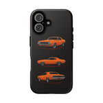 1970 Challenger Phone Case Orange, Three-View Vector Tough Cover