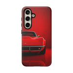 Red Corvette Phone Case, C3 Stingray Classic Sports Car Cover, Gift