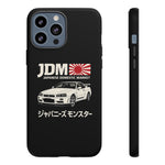 R34 Skyline GT-R JDM Rising Sun Tough Phone Case Cover Gift