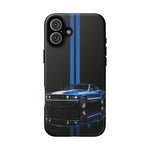 Mach 1 Mustang Phone Case, Blue 69 Muscle Car Stripe Studio Cover