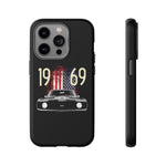 1969 Camaro SS American Flag Tough Phone Case Cover Gift Art