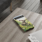 Playful Dog in Meadow Great Dane phone case | Puppy Art Tough Cover