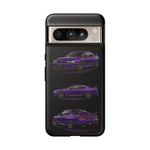 Purple R33 Skyline GTR JDM Sports Car Phone Case Tough Multi View