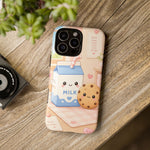 Milk Cookie Phone Case Cute Food Kawaii Tough Cover Gift Art